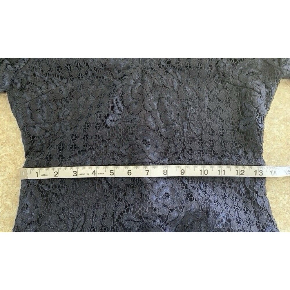 Lulu’s Tatianna Navy Blue Lace Short Sleeve Mini Dress Women’s Small New - Picture 8 of 15